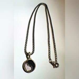 David Yurman Yin Yang Amulet Pendant Necklace